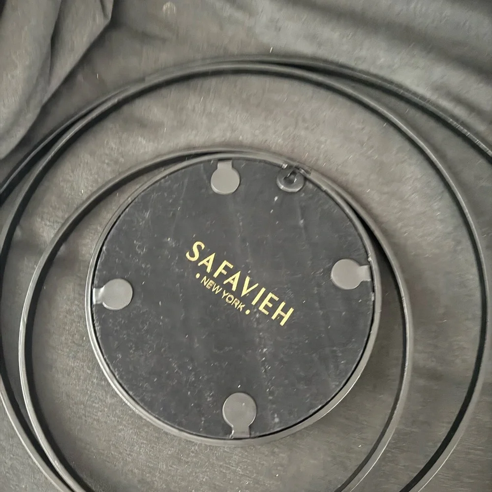 Safavieh Black Circular Wall Mirror